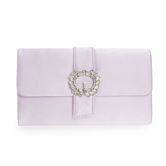 Evening Bag Diamantes Embellished Satin Clutch Purse Classy Party :) - Picture 1 of 6
